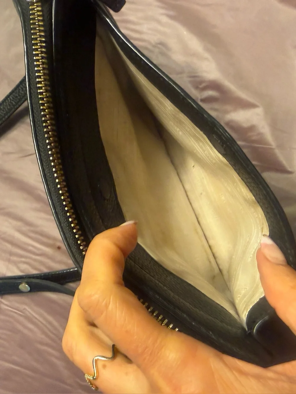 Kate Spade Knott small crossbody clutch in black pebbled leather